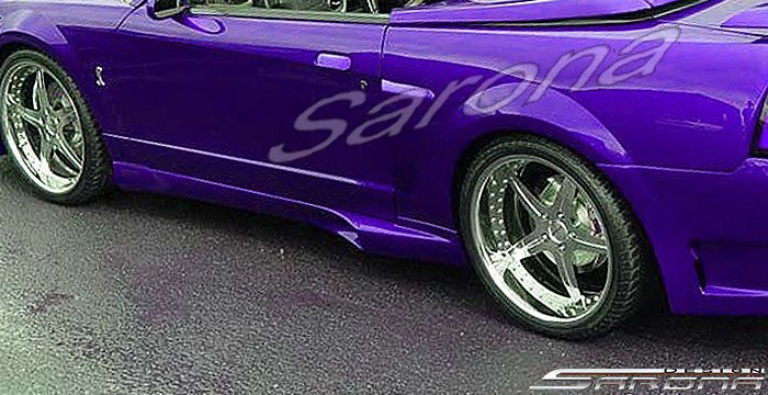 Custom Ford Mustang  Coupe & Convertible Side Skirts (1999 - 2004) - $490.00 (Part #FD-012-SS)